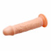 20Cm Güçlü Vantuzlu Damarlı Soft Realistik Penis Anal Dildo Vibratör