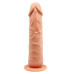 20Cm Güçlü Vantuzlu Damarlı Soft Realistik Penis Anal Dildo Vibratör